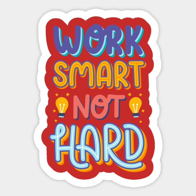 Work Smart Not Hard Sticker by CharlieMasson